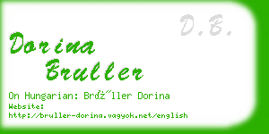 dorina bruller business card